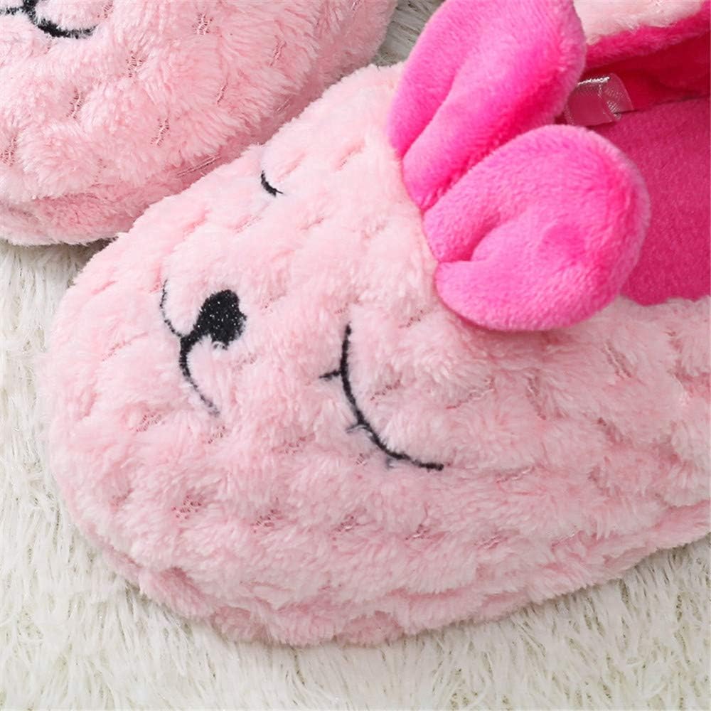 Baby Girl's Premium Soft Plush Slippers Cartoon Warm Winter House Shoes