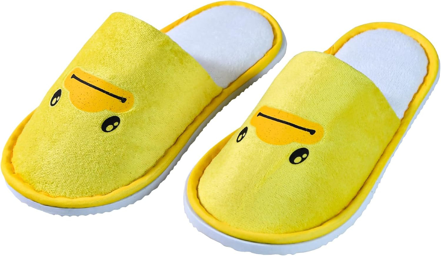 6 Pairs of Spa Slippers for Kids Hotel Slippers Disposable Outdoor Travel House Boys Girls Slippers Non-slip Soles for Children 4-10 Years Old