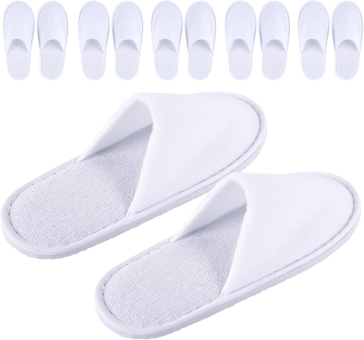 6 Pairs of Spa Slippers for Kids Hotel Slippers Disposable Outdoor Travel House Boys Girls Slippers Non-slip Soles for Children 4-10 Years Old
