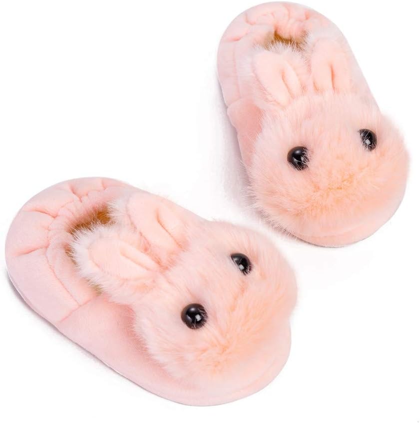 Baby Girl's Premium Soft Plush Slippers Cartoon Warm Winter House Shoes