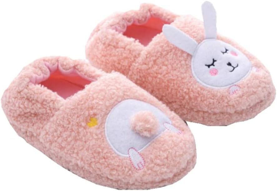 Baby Girl's Premium Soft Plush Slippers Cartoon Warm Winter House Shoes