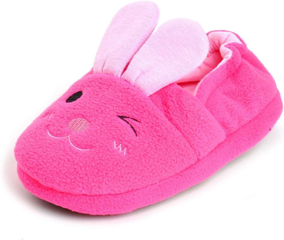 Baby Girl's Premium Soft Plush Slippers Cartoon Warm Winter House Shoes