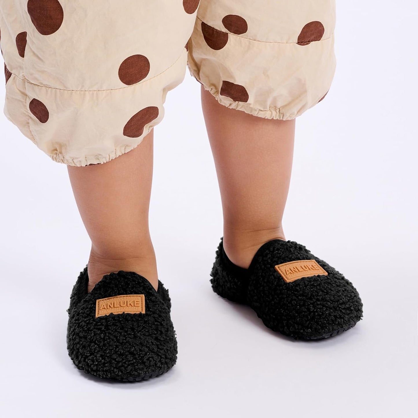 ANLUKE Kids Toddler Slippers Boys Girls Indoor House Shoes Non-Slip Slippers Socks Outdoor Warm Walking Shoes