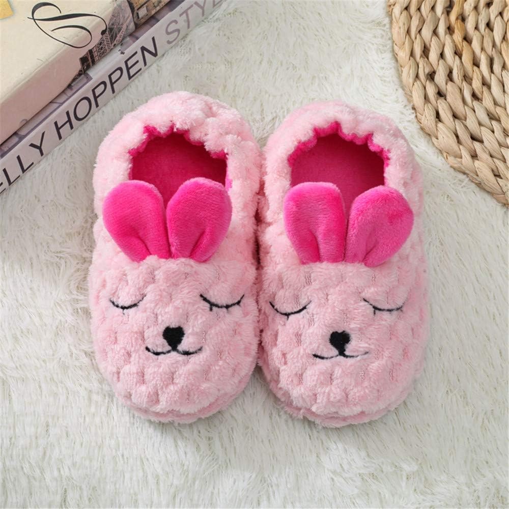 Baby Girl's Premium Soft Plush Slippers Cartoon Warm Winter House Shoes