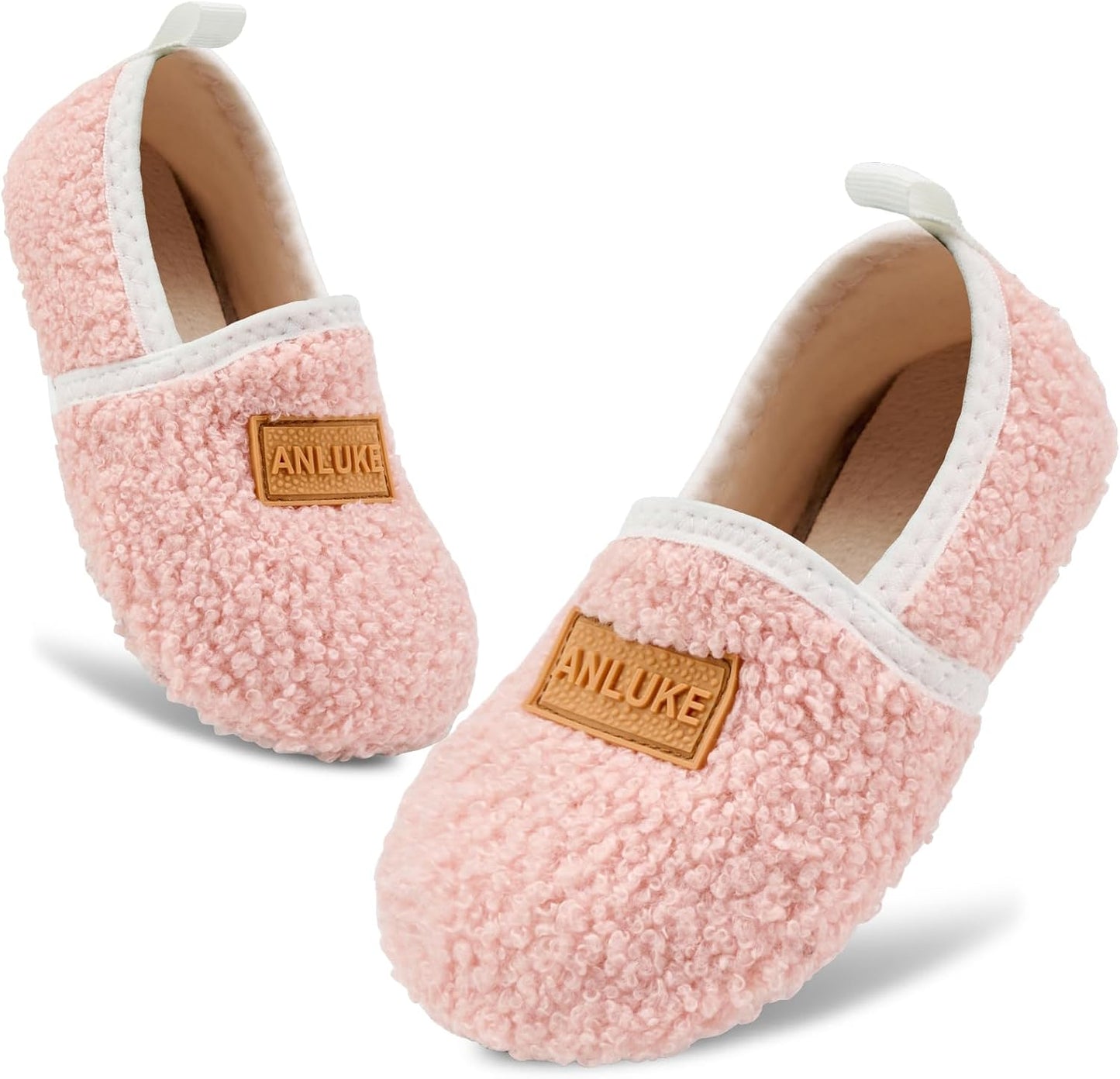 ANLUKE Kids Toddler Slippers Boys Girls Indoor House Shoes Non-Slip Slippers Socks Outdoor Warm Walking Shoes
